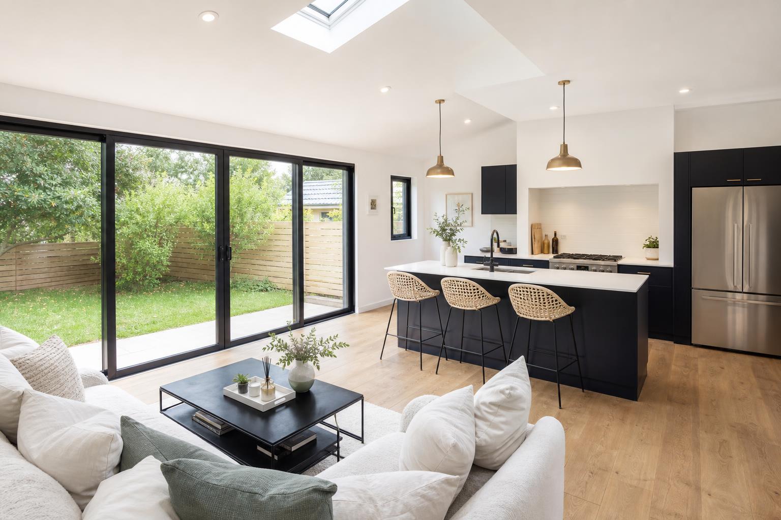 Open keuken na renovatie